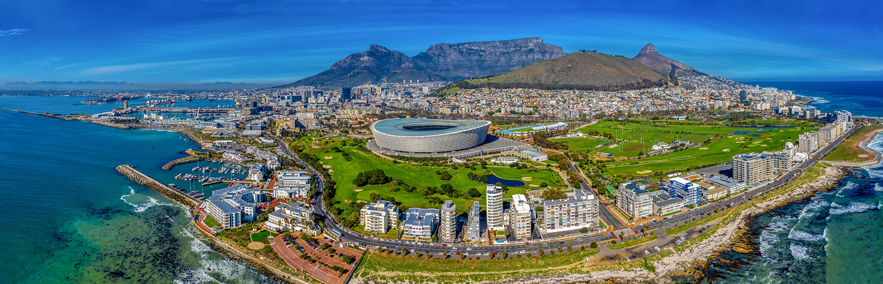 Aerial view of Cape Town, South Africa