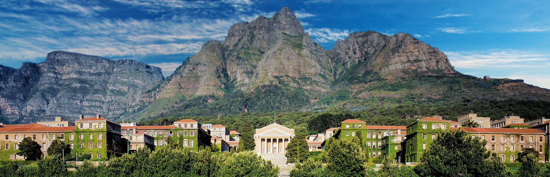 Panorama view of University of Cape Town, Upper Campus